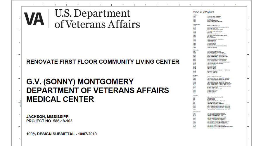 G.V. (“Sonny”) Montgomery VAMC Renovate 1st Floor Community Living Center